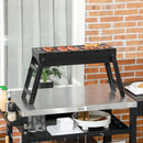 Outsunny Portable Charcoal Grill With Pull-Out Charcoal Basin