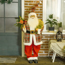 HOMCOM 133cm Animated Life Size Santa Claus With Sound Activated For Party