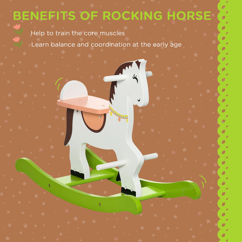 HOMCOM Rocking Horse - Multicoloured
