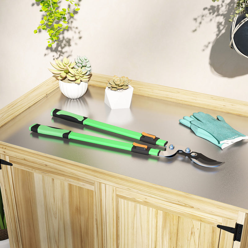 Outsunny Telescopic Bypass Loppers, 64.5-90 cm Extendable Garden Loppers