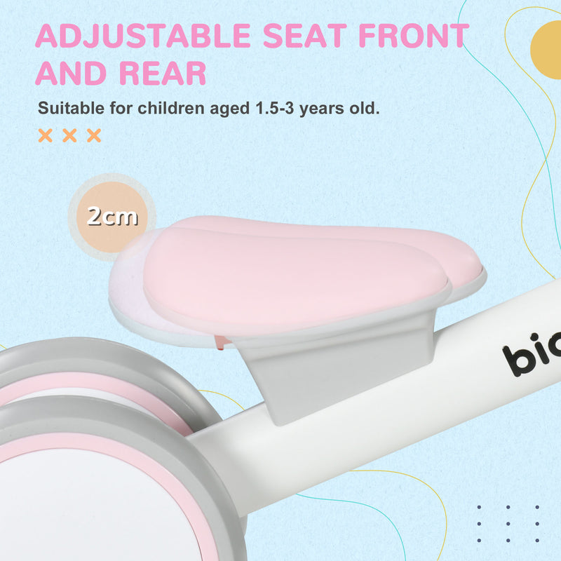 AIYAPLAY Kids Balance Bike For 1-3 Years Old With Adjustable Seat