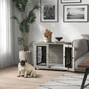 PawHut Dog Crate Furniture, End Table w/ Cushion