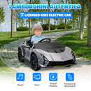 AIYAPLAY 12V Lamborghini Autentica Licensed Ride on Car