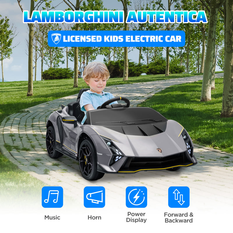 AIYAPLAY 12V Lamborghini Autentica Licensed Ride on Car