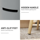 HOMCOM Side Coffee Table End Desk Night Stand w/ Detachable Tray, Grey