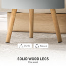 HOMCOM Side Coffee Table End Desk Night Stand w/ Detachable Tray, Grey