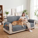 PawHut Waterproof Sofa Cover, Soft Couch Cover for Dogs Cats Pets Grey