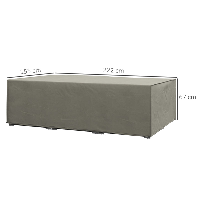 Outsunny Garden Furniture Cover Outdoor Waterproof Rattan Set Rain Protection