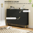 HOMCOM Slim Shoe Storage Cabinet With 4 Flip Drawers For Hallway