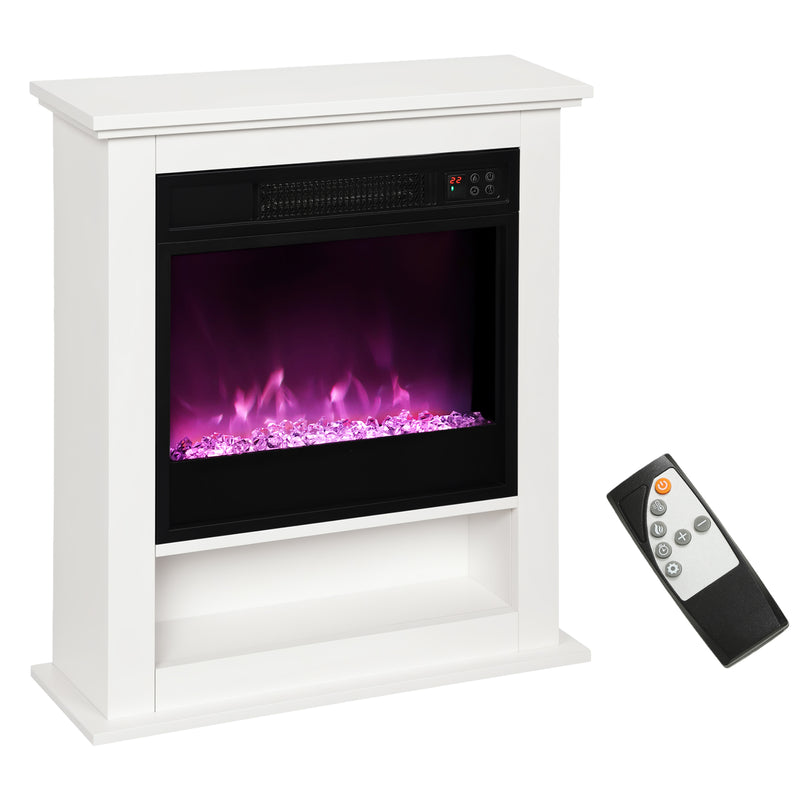 HOMCOM 1800W White Electric Fire Reach up to 30ã?¡ Space