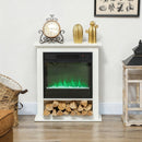 HOMCOM 1800W White Electric Fire Reach up to 30ã?¡ Space
