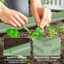 Outsunny Set Of 2 Raised Garden Bed Galvanised Planter Box, Light Green