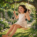AIYAPLAY Swing Seat With Adjustable Wooden Seat For Kids
