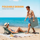 Outsunny 2 Pcs Foldable Sun Loungers, Beach Lounger with Adjustable Back