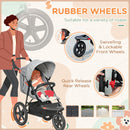HOMCOM  Baby Stroller  - Grey