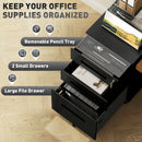 Vinsetto Lockable Mobile Filing Cabinet w/ 3 Drawers 39 x 48 x 60 cm