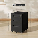Vinsetto Lockable Mobile Filing Cabinet w/ 3 Drawers 39 x 48 x 60 cm
