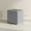 HOMCOM 46L Counter Top Fridge Mini Fridge with Lock Chiller Box