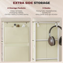 HOMCOM Fabric Chest Of Drawers, 8 Drawer Dresser For Bedroom