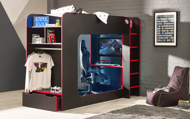 Impact Gaming Bunk Black/Red