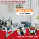 5m Lightweight Aluminium Hinged Telescopic Extendable Multi-Position Ladder & Step Ladder