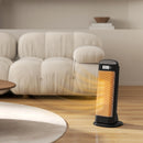 HOMCOM 2000W Fan Space Heater With 4 Modes, Adjustable Thermostat, Black