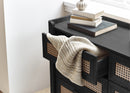 Sydney 6 Drawer Wide Chest - Black Ash
