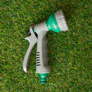 2 Pack of 6 Pattern Garden Hose Pipe Spray Gun Set with Fittings