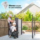 Outsunny 5.3 x 8.5ft Galvanised Steel Garden Shed with Roof Windows