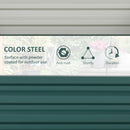 Outsunny Raised Garden Bed Metal Patio Backyard Flower Vegetable Planter Green