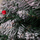 45cm Snow Tipped Christmas Wreath with Pine Cones and Red Berries