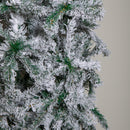 8ft (2.60m) Samuel Alexander Double Door Snow Flocked Christmas Tree Arch with 2000 Tips