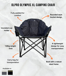 Olympus XL Camping Chair Black & Green