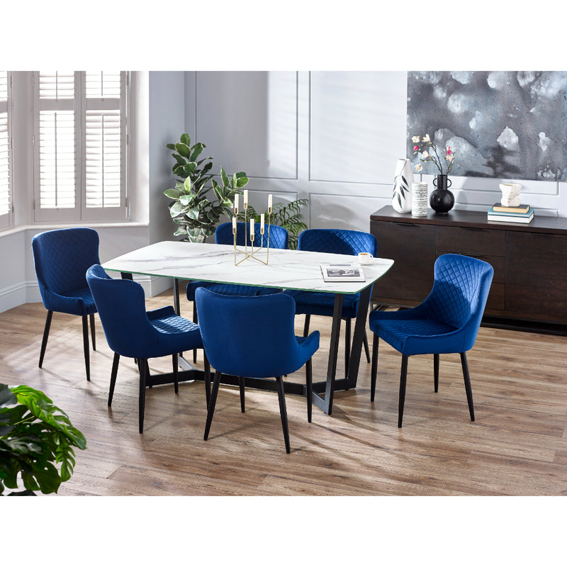 Olympus Dining Table 1.6m - White Marble