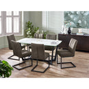 Olympus Dining Table 1.6m - White Marble