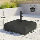 Outsunny Garden Parasol Base 80 kg Sand Filled 48 mm Poles