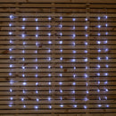 1.2 x 1.2m Light up Christmas Star Curtain Lights with 108 White LEDs