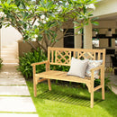 Foldable Acacia Wooden Bench Chair