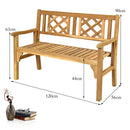 Foldable Acacia Wooden Bench Chair