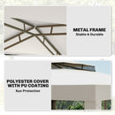 Outsunny 3 x 3 m Gazebo, Netting Party Tent w/ Double Tier Roof, Cream White
