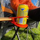 Orange Drink Holder Table Clip