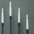 32cm Battery Operated Light Up Black Metal Christmas Candlebridge With 5 Warm White LEDs