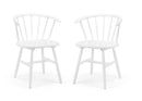 Set Of 2 Modena Dining Chairs - White
