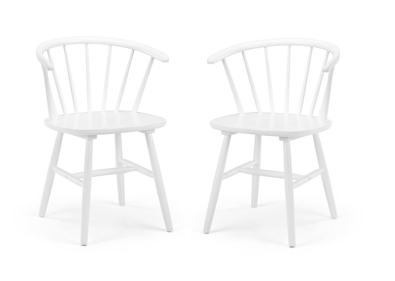 Set Of 2 Modena Dining Chairs - White
