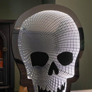 Light up Halloween Skull Infinity Decoration with Warm White LEDs