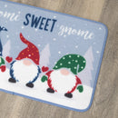 60cm x 40cm Gnome Sweet Gnome Fabric Christmas Doormat