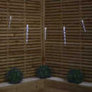 2.7m Set Of 10 Battery Operated In-Lit Christmas Icicle Lights With 40 Cool White LEDs