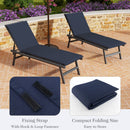 Folding Outdoor Chaise Lounge Cushion