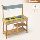 Outdoor Mud Kitchen Set with Removable Water Box