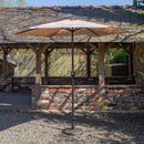 Samuel Alexander 2.7m Havana Garden Patio Parasol with Crank Handle in Beige
